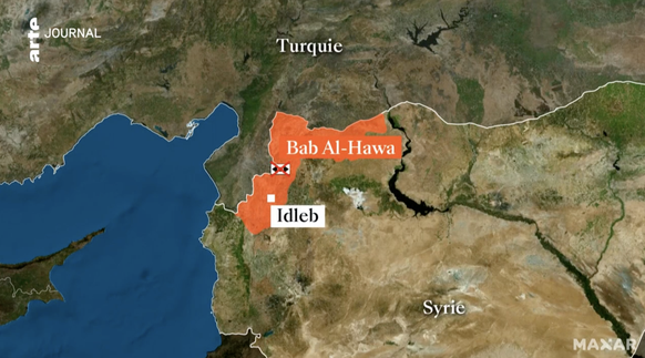 Le passage de Bab al-Hawa à la frontière entre la Turquie et la Syrie.