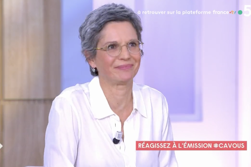 Sandrine Rousseau, sur la plateau de «C à vous», le 19 septembre.