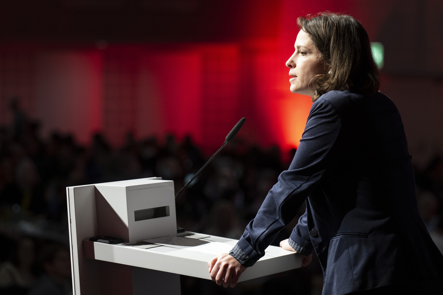Le PS suisse, co-dirigé par Mattea Meyer (à l'image) et Cédric Wermuth, souhaite une adhésion à l'UE par étapes.