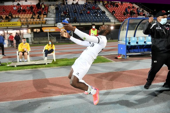 Le soulagement avait été énorme la saison dernière avec le maintien lors de l'ultime match à Chiasso, à l'image de Louis Mafouta.