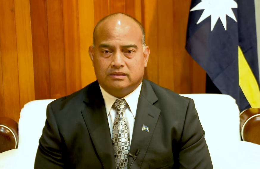 Le président de Nauru, David Adeang, a publié un discours sur Facebook.