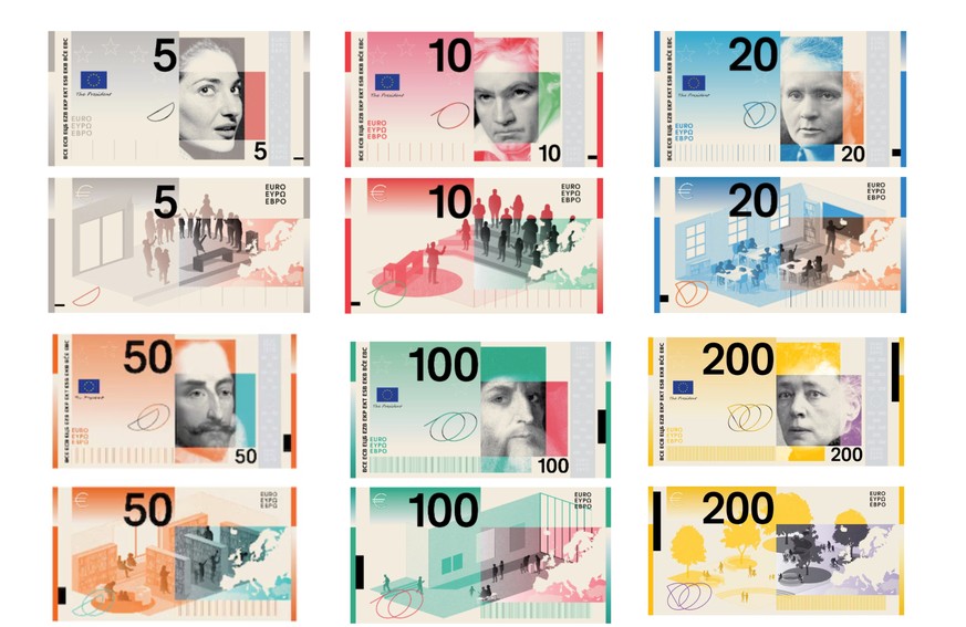 La BCE va changer ses billets d'Euros et on peut voter sur les différentes séries