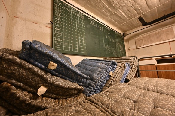 This picture shows interior of the second civil defense shelter during a visit with AFP journalists in Nitra, Slovakia, on January 13, 2026. The war in neighbouring Ukraine feels distant to many in th ...