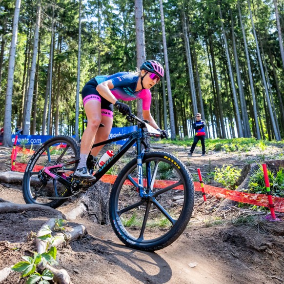 Nicole Koller, ici à Nove Mesto le 25 mai, a raté de peu le podium lors du short track de Val di Sole (archives).