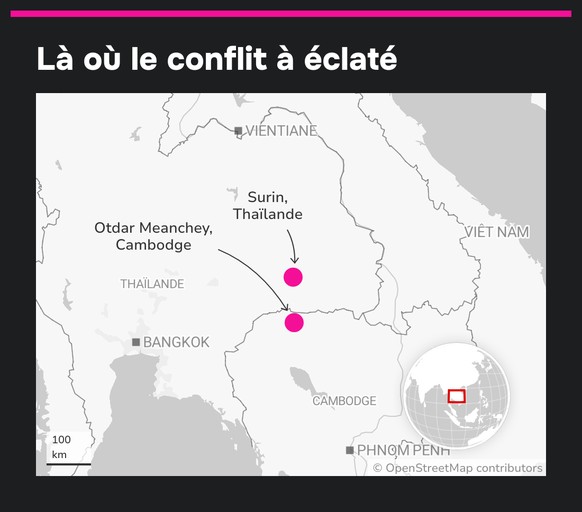 Là où le conflit à éclaté.
