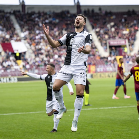 Albian Ajeti exulte après l&#039;ouverture du score
