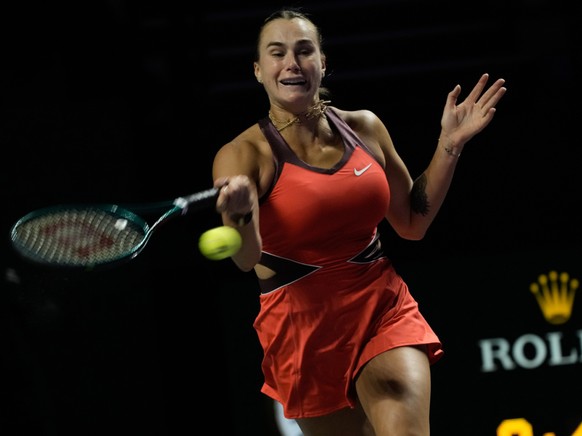 Aryna Sabalenka a dû batailler pour venir à bout de Jessica Pegula en Arabie saoudite.
