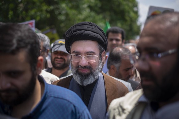 Mojtaba Khamenei, Son Of Irans Supreme Leader May 31, 2019 file photo shows, Son of Irans Supreme Leader Ayatollah Ali Khamenei, Mojtaba Khamenei, attends a demonstration to mark Jerusalem day in Tehr ...