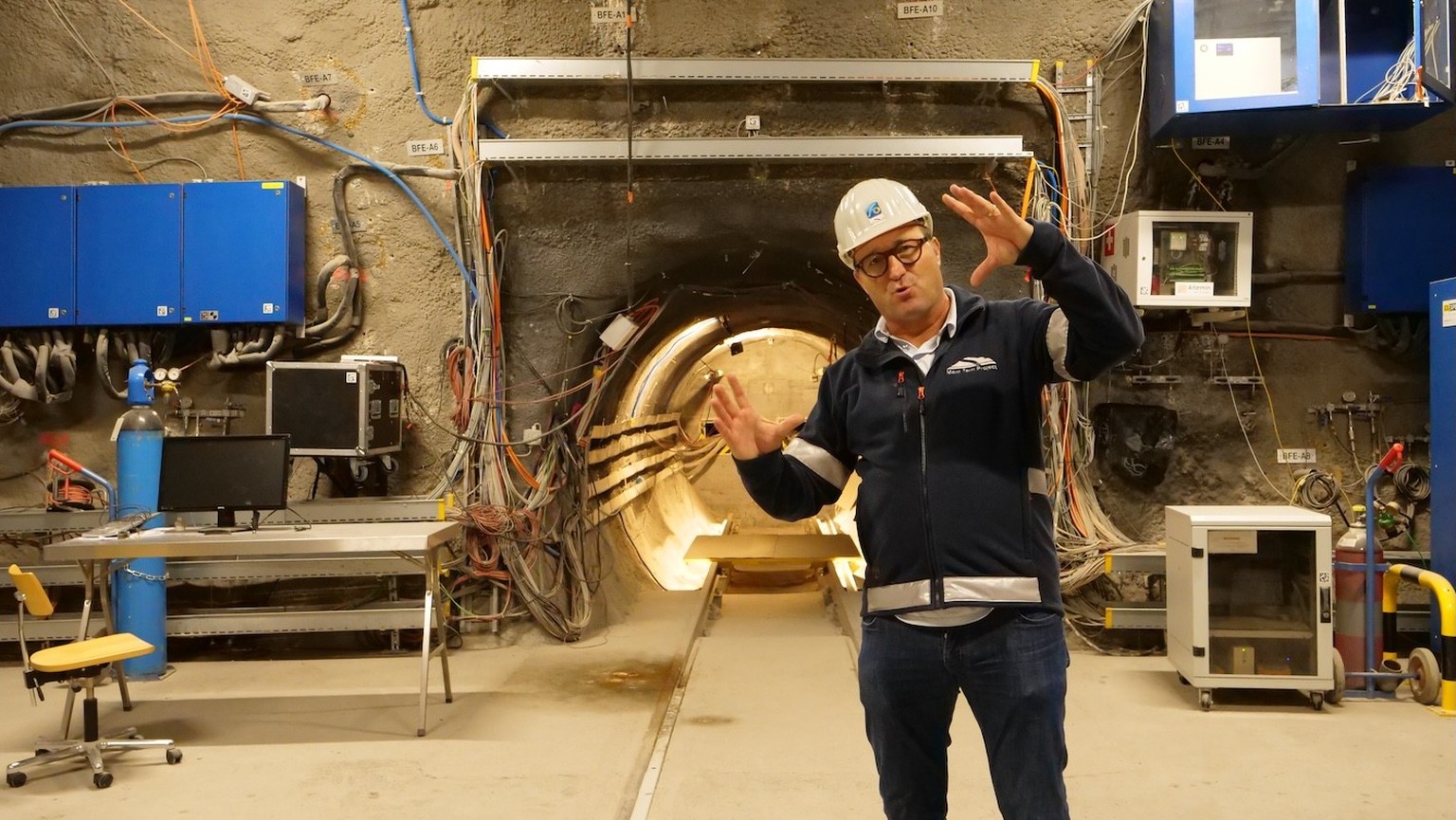 Reportage au laboratoire du Mont-Terri, au-dessus de Saint-Ursanne, dans le Jura.