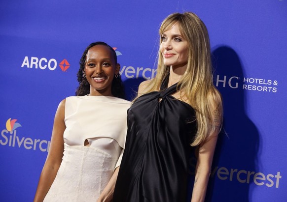 Zahara Marley Jolie, Angelina Jolie at the 36th Annual Palm Springs International Film Awards at the Palm Springs Convention Center on January 3, 2025 in Palm Springs, California. (Photo by Chad Salva ...