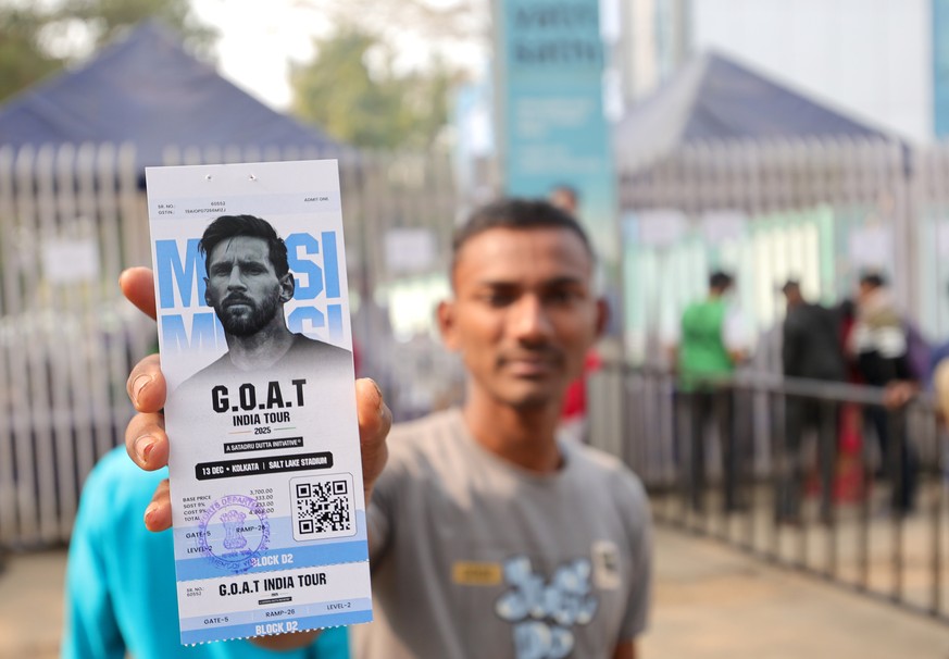 Un stade saccagé après le passage de Messi en Inde