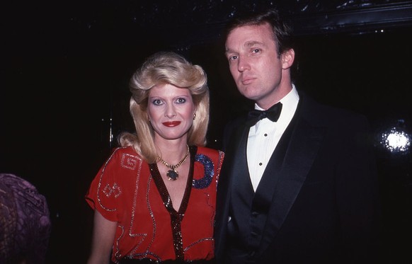 NEW YORK, NY - 1982: Ivana Trump and Donald Trump are seen in December 1982 in New York City. (Photo by Sonia Moskowitz/Getty Images)