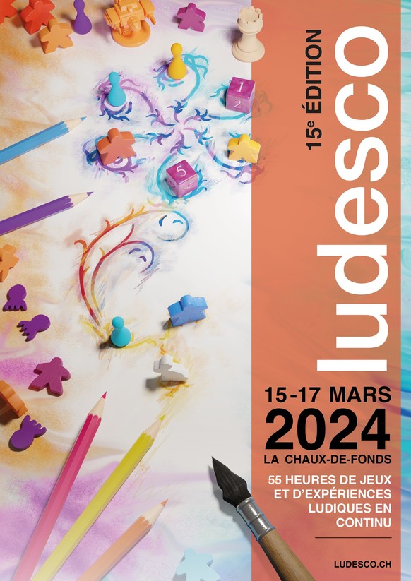 Affiche 15e édition de Ludesco.