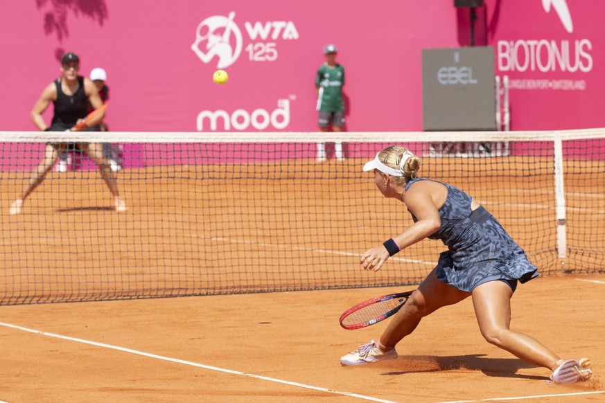 - Internazionali di Tennis - WTA, Tennis Damen 125 Montreux Nestle Open Montreux Switzerland, 09 03 2024: Tara Wurth CRO vs Jenny Duerst SWI during WTA 125 Montreux Nestle Open 2024 round of 32, third ...