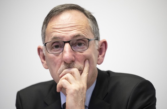 Regierungspraesident Mario Fehr, Sicherheitsdirektor Kanton, informiert ueber die Sicherheitslage in Stadt und Kanton Zuerich, aufgenommen am Montag, 4. Maerz 2024 in Zuerich. Ein juedisch orthodoxer  ...
