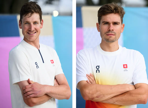 Stefan Küng (à gauche) et Stefan Bissegger.