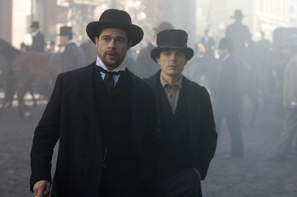 Brad Pitt and Casey Affleck in Die Ermordung des Jesse James durch den Feigling Robert Ford (2007)