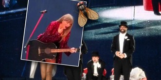 Taylor Swift avale de drôles de trucs sur scène