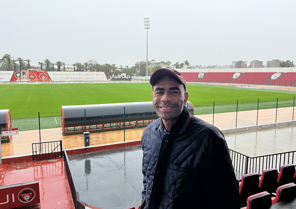 Khalid Fouhami, dans le stade de Mohammedia, petite ville à 20 km de Casablanca, où il a reçu watson.