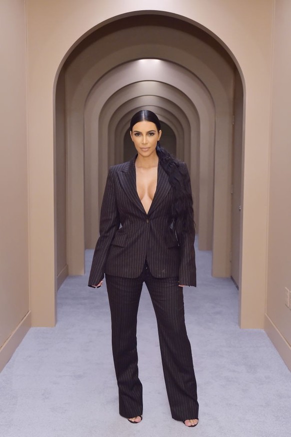 COSTA MESA, CA - DECEMBER 04: Kim Kardashian West attends the KKW Beauty Pop-Up at South Coast Plaza on December 4, 2018 in Costa Mesa, California. (Photo by Stefanie Keenan/Getty Images for KKW Beaut ...