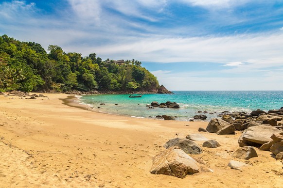 Banana beach on Phuket island, Thailand in a sunny day