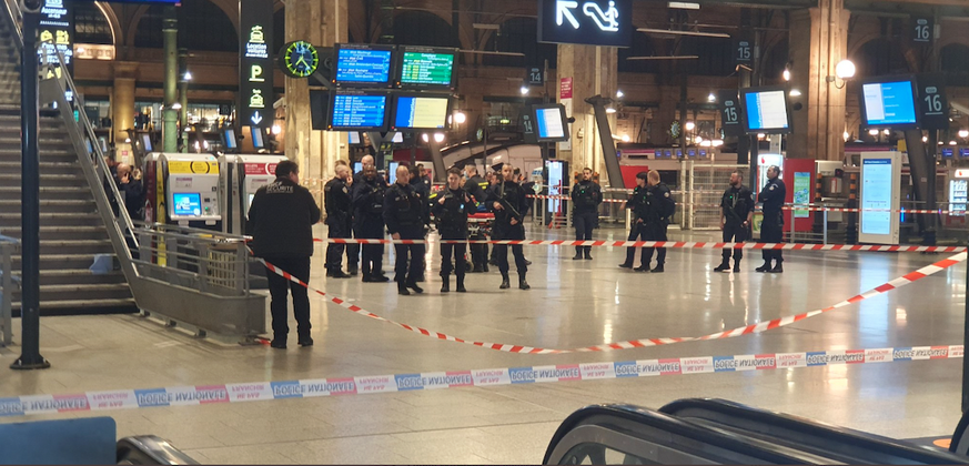 Attaque au couteau à la gare du Nord, mercredi 11 janvier 2023.