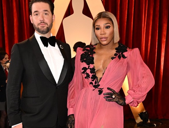 Alexis Ohanian et Serena Williams aux Oscars en 2022.