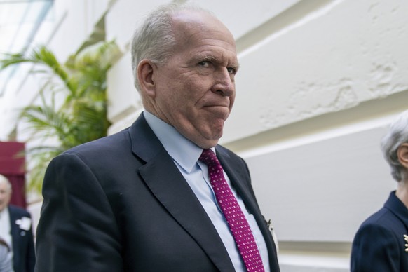 FILE - Former CIA Director John Brennan arrives for a meeting at the Capitol in Washington, May 21, 2019. (AP Photo/J. Scott Applewhite, File)
John Brennan,Wendy Sherman