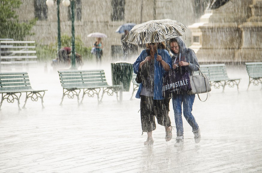 Pluie, shopping