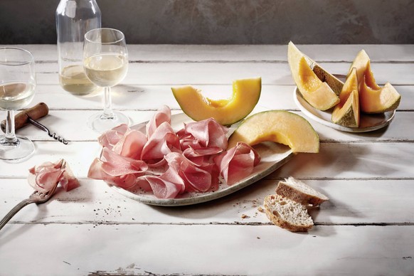 Jambon cru et melon