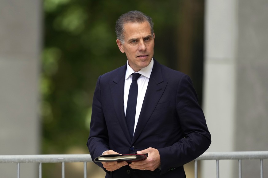 Hunter Biden departs from federal court, Monday, June 10, 2024, in Wilmington, Del. (AP Photo/Matt Slocum)