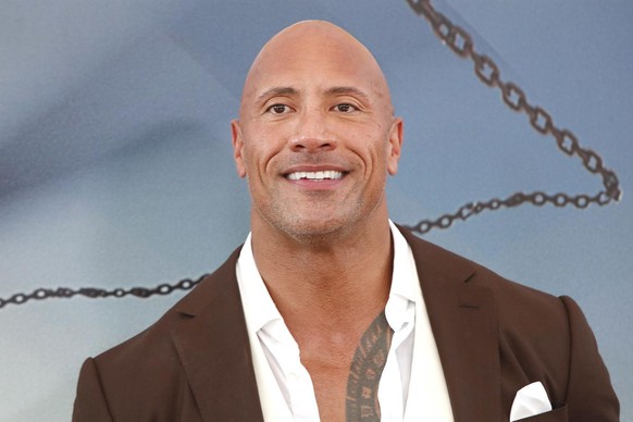 epa07715664 US actor/cast member Dwayne Johnson arrives for the world premiere of &#039;Fast and Furious presents Hobbs and Shaw&#039; at the Dolby Theatre in Hollywood, Los Angeles, California, USA,  ...