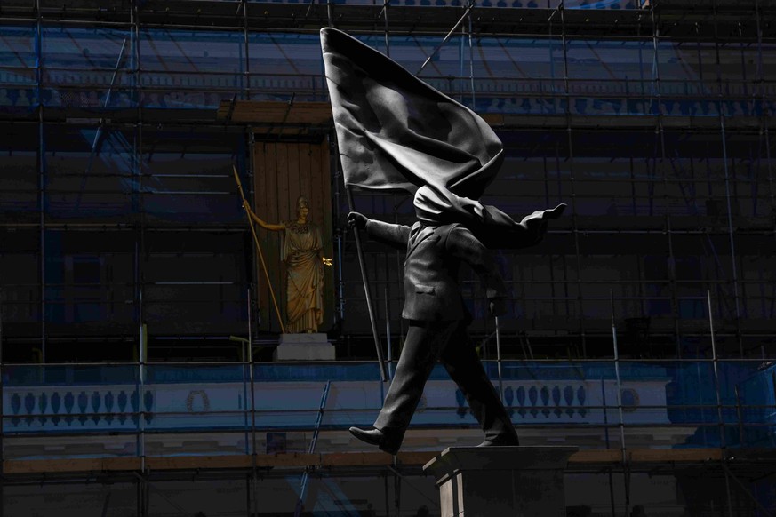 L'œuvre en question, sur la Waterloo place de Londres.