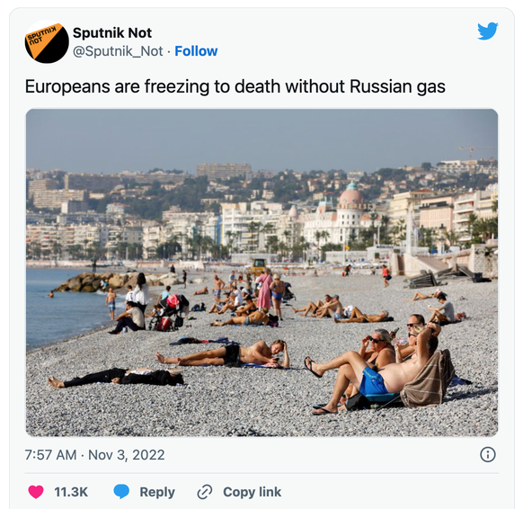 «Les Européens mourront de froid sans gaz russe»