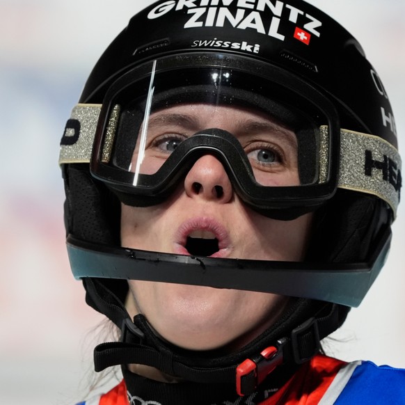 Camille Rast heureuse de son podium