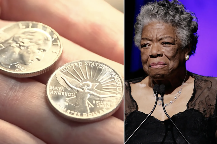 Maya Angelou pièce de monnaie Etats-Unis écrivaine poète argent dollars