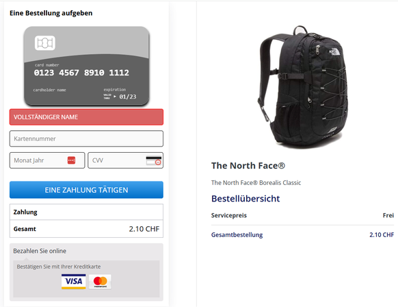Saisir ses données de carte de crédit ici revient à donner aux criminels.