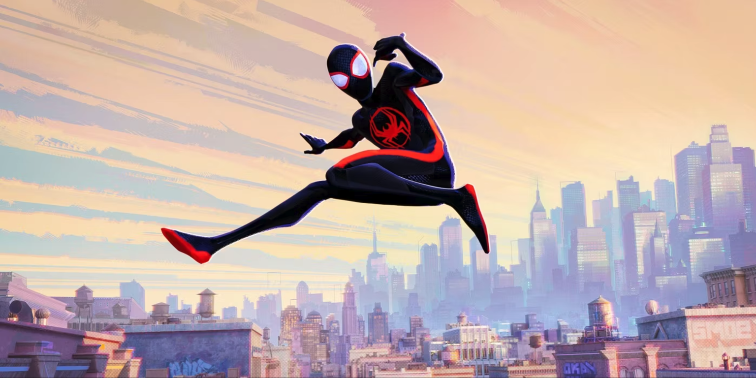 Des trames d'impression, des traces de pinceaux, le «spider-verse» est visuellement fou.