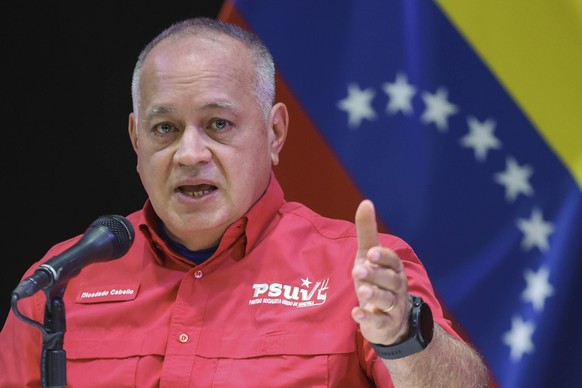Diosdado Cabello, ministre de l'Intérieur, de la Justice et de la Paix du Venezuela.
