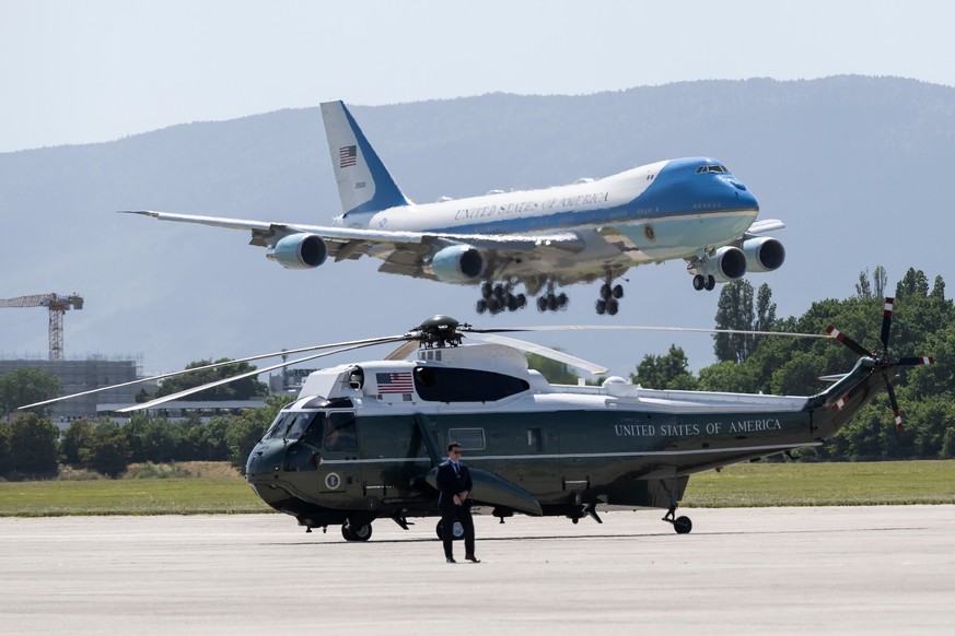 Donald Trump est arrivé lundi en Suisse pour le sommet du G7, qui se tient à Evian, côté français du lac Léman.