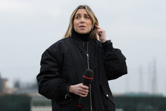 CISLAGO, ITALY - JANUARY 04: Victoire H. Cogevina Reynal Founder and CEO of Mercury/13 owners of FC Como Women prior to kick off in the Women&#039;s Friendly match between Como Ladies and Olympique de ...
