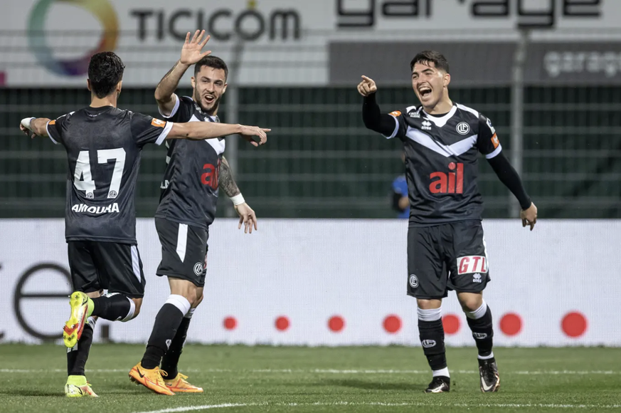 Ignacio Aliseda (à droite), Milton Valenzuela (centre) et Mohammed Amoura forment un trio offensif efficace au FC Lugano.