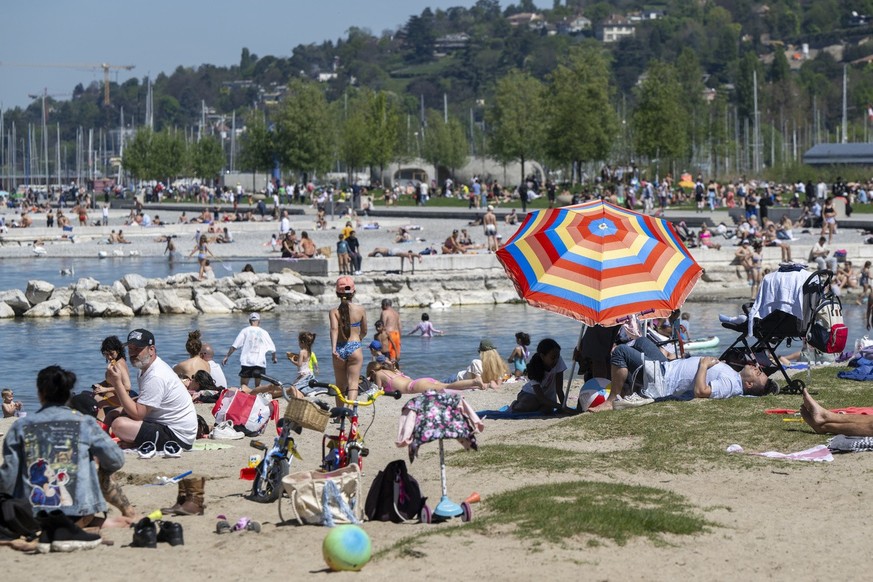 Grosse chaleur en Suisse romande dimanche, mais ça ne va pas durer! (KEYSTONE/Martial Trezzini)