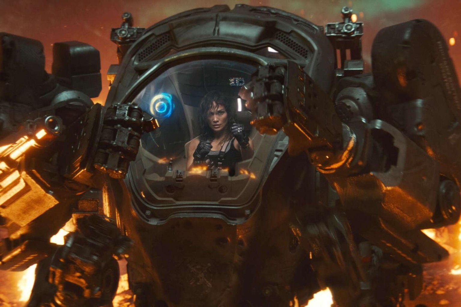 Le mecha est bien la seule chose intéressante du film, dommage que vous le verrez plus souvent de l&#039;intérieur.