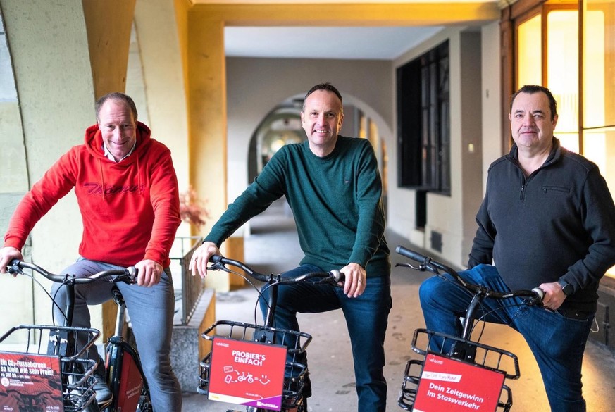 Thomas Binggeli, Markus Bacher et Guido Honegger (de gauche à droite).