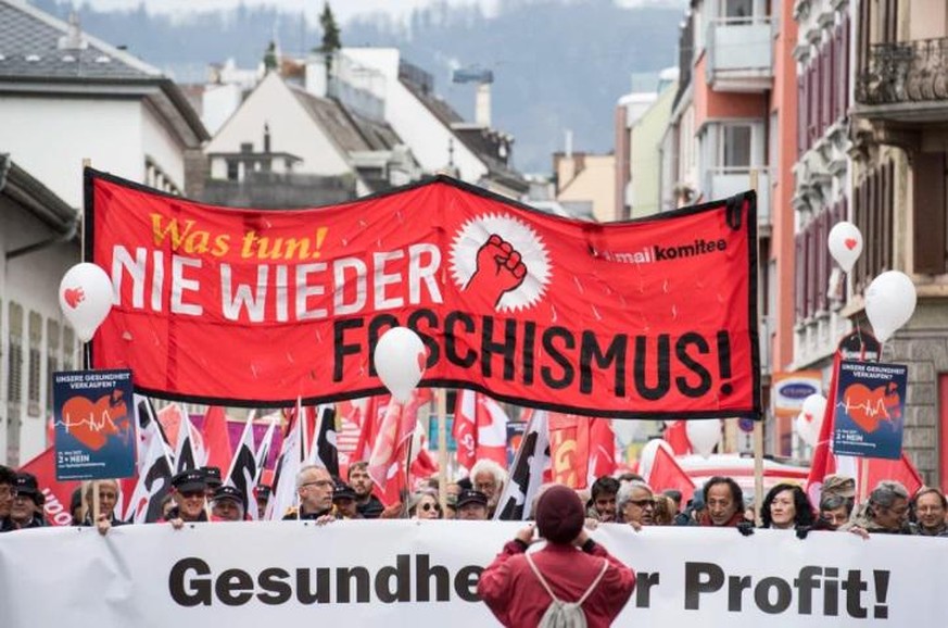 La marche du 1er mai à Zurich en 2017