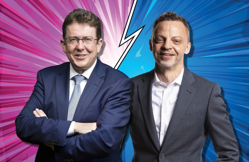 Albert Rösti et Hans-Ueli Vogt sont les candidats UDC au Conseil fédéral.