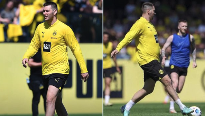 Niklas Süle à l'entraînement cette semaine avec le Borussia Dortmund.