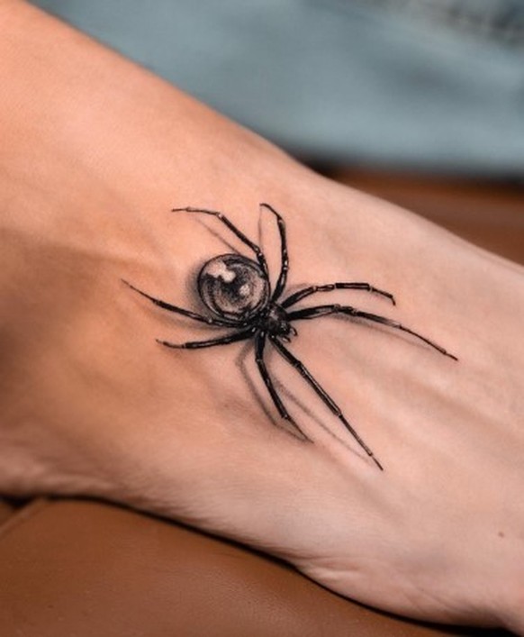 3D Tattoos realistisch Spinne