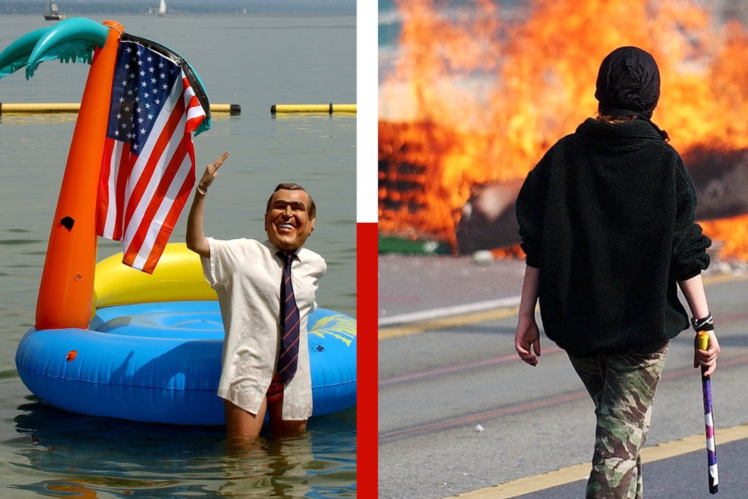 G7 d’Evian en 2003: les violences en Suisse et en photos